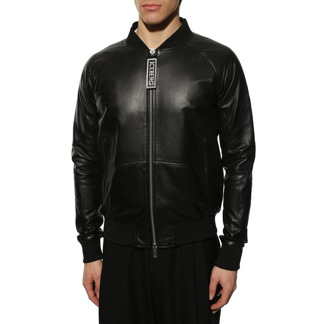 фото Кожаный бомбер iceberg