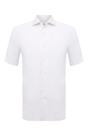 Мужская льняная рубашка CORNELIANI белого цвета по цене 31950 руб., арт. 89I126-2111912/00 | Фото 1 Мужская льняная рубашка CORNELIANI белого цвета, арт. 89I126-2111912/00 | Фото 1 (Материал внешний: Лен; Рукава: Короткие; Длина (для топов): Стандартные; Случай: Повседневный; Принт: Однотонные; Рубашки М: Regular Fit; Воротник: Акула; Стили: Кэжуэл)