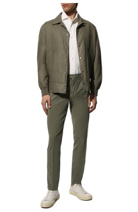 Мужская льняная рубашка CORNELIANI белого цвета по цене 31950 руб., арт. 89I126-2111912/00 | Фото 2 Мужская льняная рубашка CORNELIANI белого цвета, арт. 89I126-2111912/00 | Фото 2 (Материал внешний: Лен; Рукава: Короткие; Длина (для топов): Стандартные; Случай: Повседневный; Принт: Однотонные; Рубашки М: Regular Fit; Воротник: Акула; Стили: Кэжуэл)