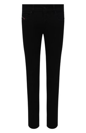 Мужские джинсы DIESEL черного цвета, арт. A03594/09C51 | Фото 1 (Длина (брюки, джинсы): Стандартные; Материал внешний: Хлопок, Деним; Кросс-КТ: Деним; Силуэт М (брюки): Узкие; Стили: Кэжуэл)