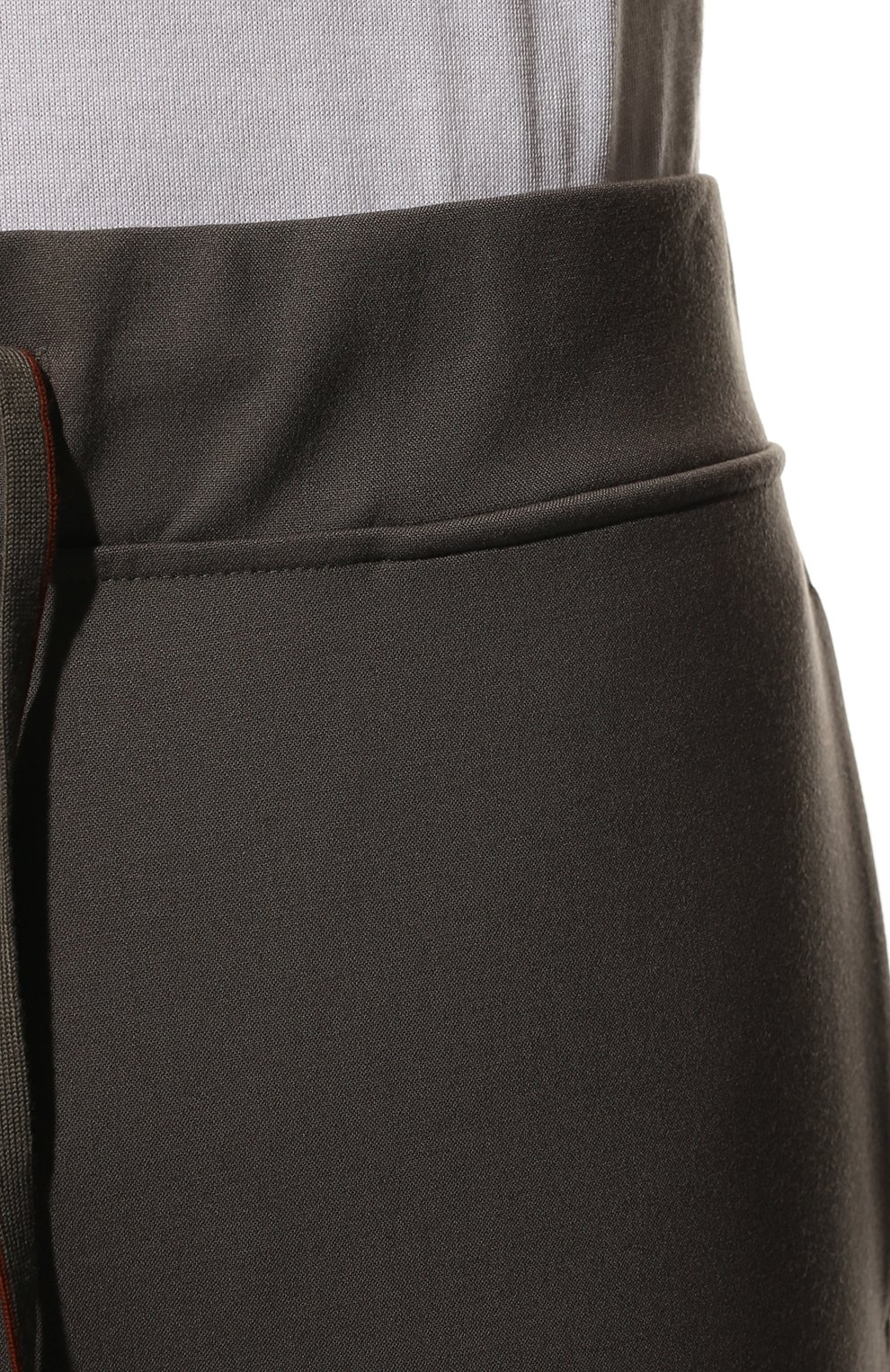 Мужские шерстяные брюки LORO PIANA темно-серого цвета, арт. FAL5983 | Фото 5 (Материал внешний: Шерсть; Длина (брюки, джинсы): Стандартные; Случай: Повседневный; Стили: Спорт-шик)