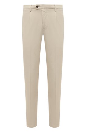 Мужские брюки CORNELIANI светло-бежевого цвета по цене 37100 руб., арт. 894EA5-2120186/00 | Фото 1 Мужские брюки CORNELIANI светло-бежевого цвета, арт. 894EA5-2120186/00 | Фото 1 (Длина (брюки, джинсы): Стандартные; Материал внешний: Хлопок, Лиоцелл, Растительное волокно; Случай: Повседневный; Силуэт М (брюки): Чиносы; Стили: Кэжуэл)
