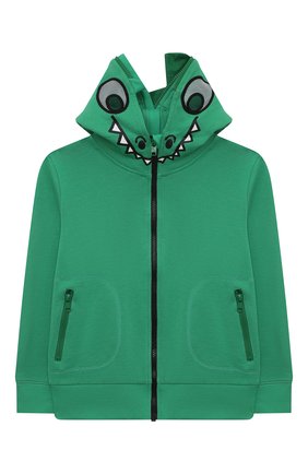 Детский хлопковая толстовка STELLA MCCARTNEY зеленого цвета по цене 13400 руб., арт. 8Q4MB0 | Фото 1 Детский хлопковая толстовка STELLA MCCARTNEY зеленого цвета, арт. 8Q4MB0 | Фото 1 (Материал внешний: Хлопок; Рукава: Длинные; Ростовка одежда: 9 лет | 134 см, 12 лет | 152 см, 3 года | 98 см, 4 года | 104 см, 5 лет | 110 см, 7 лет | 122 см)