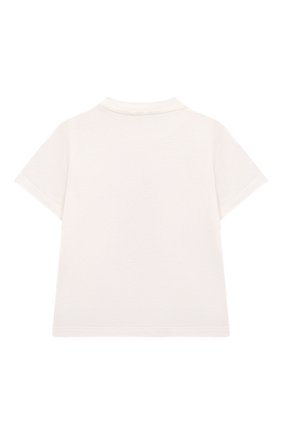 Детский хлопковая футболка STELLA MCCARTNEY белого цвета, арт. 8Q8HH1 | Фото 2 (Кросс-КТ НВ: Футболка)