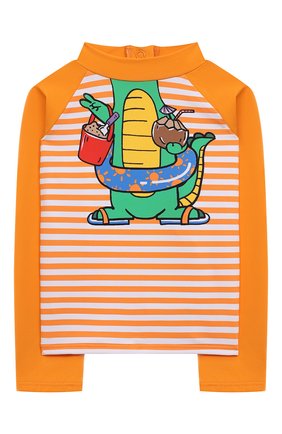 Детский пляжный лонгслив STELLA MCCARTNEY оранжевого цвета, арт. 8QCTC2 | Фото 1 (Кросс-КТ НВ: Лонгслив - пляж)