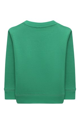 Детский хлопковый свитшот STELLA MCCARTNEY зеленого цвета по цене 6710 руб., арт. 8Q4TB0 | Фото 2 Детский хлопковый свитшот STELLA MCCARTNEY зеленого цвета, арт. 8Q4TB0 | Фото 2 (Кросс-КТ НВ: Свитшоты)