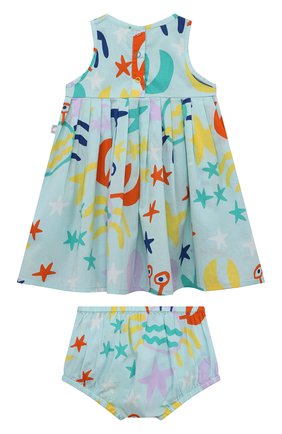 Женский комплект из платья и шорт STELLA MCCARTNEY бирюзового цвета, арт. 8Q1HS2 | Фото 2