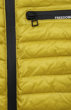 Детского куртка FREEDOMDAY желтого цвета, арт. EFRJB1919A-C187-ED | Фото 3 (Рукава: Длинные; Материал внешний: Синтетический материал; Материал подклада: Синтетический материал; Кросс-КТ: Демисезон)