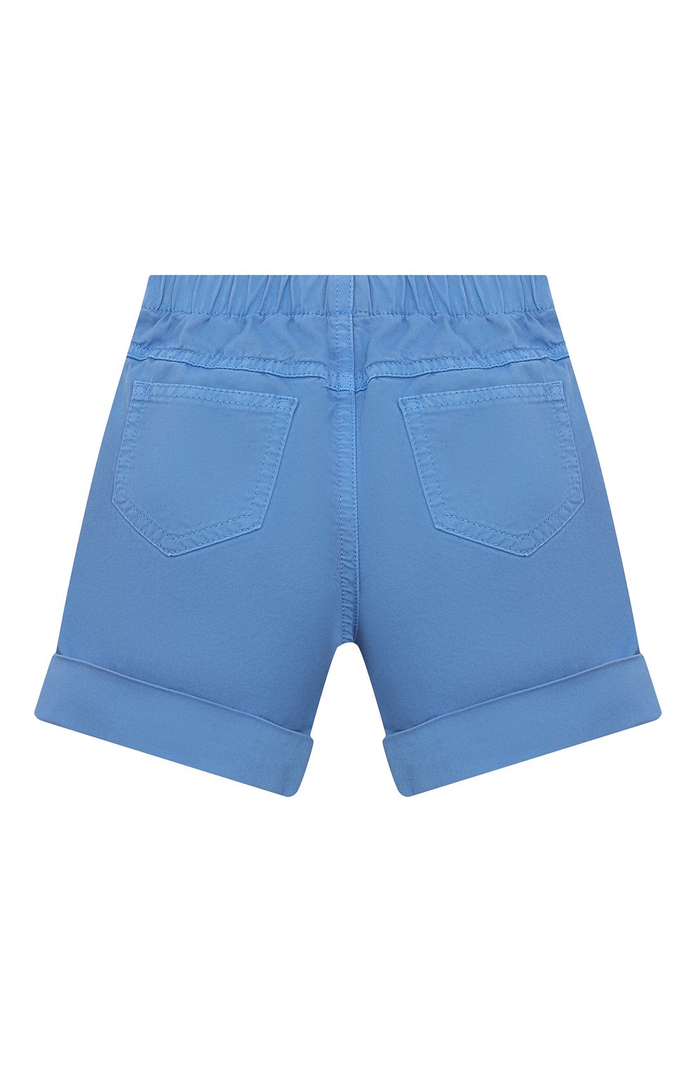 Детские хлопковые шорты IL GUFO голубого цвета, арт. P22PB044C6034/12M-18M | Фото 2 (Случай: Повседневный)