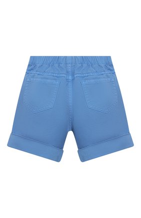 Детские хлопковые шорты IL GUFO голубого цвета, арт. P22PB044C6034/12M-18M | Фото 2 (Случай: Повседневный)