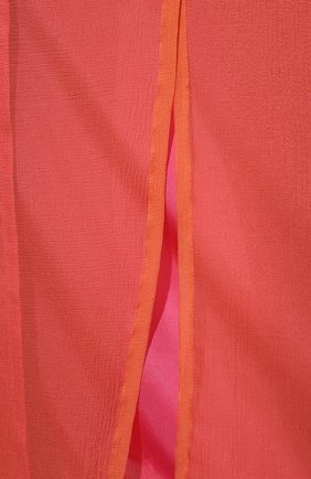 Женская двусторонняя юбка DRIES VAN NOTEN розового цвета, арт. 221-010877-4276 | Фото 6 (Материал внешний: Шелк; Женское Кросс-КТ: Юбка-одежда; Длина Ж (юбки, платья, шорты): Миди; Стили: Романтичный; Материал подклада: Шелк)