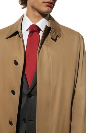 Мужской шелковый галстук BOSS красного цвета, арт. 50471576 | Фото 2 (Материал: Шелк, Текстиль; Принт: Без принта)