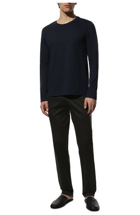 Мужские хлопковые домашние брюки ZIMMERLI темно-зеленого цвета, арт. 3460-95304 | Фото 2 (Длина (брюки, джинсы): Стандартные; Материал внешний: Хлопок; Кросс-КТ: домашняя одежда)