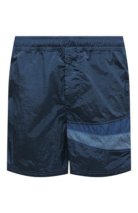 Мужские плавки-шорты STONE ISLAND синего цвета, арт. 7615B0142 | Фото 1 (Материал внешний: Синтетический материал; Мужское Кросс-КТ: плавки-шорты; Принт: Без принта)