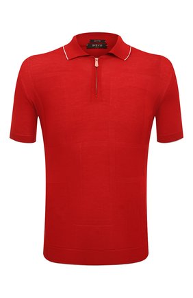 Мужское хлопковое поло SVEVO красного цвета по цене 49950 руб., арт. 82188SE22/MP0002 | Фото 1 Мужское хлопковое поло SVEVO красного цвета, арт. 82188SE22/MP0002 | Фото 1 (Рукава: Короткие; Длина (для топов): Стандартные; Материал внешний: Хлопок; Застежка: Молния; Кросс-КТ: Трикотаж; Стили: Кэжуэл)