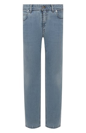 Мужские джинсы BRIONI голубого цвета по цене 83900 руб., арт. SPEC0L/P1D09/CHAM0NIX | Фото 1 Мужские джинсы BRIONI голубого цвета, арт. SPEC0L/P1D09/CHAM0NIX | Фото 1 (Материал внешний: Хлопок, Деним; Длина (брюки, джинсы): Стандартные; Кросс-КТ: Деним; Силуэт М (брюки): Прямые; Стили: Кэжуэл)