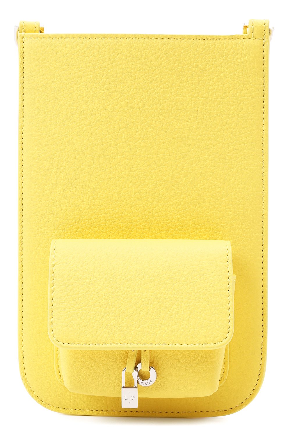 Кожаный чехол для iphone LORO PIANA желтого цвета, арт. FAM1331 | Фото 1 (Материал: Натуральная кожа)