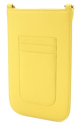 Кожаный чехол для iphone LORO PIANA желтого цвета, арт. FAM1331 | Фото 4 (Материал: Натуральная кожа)