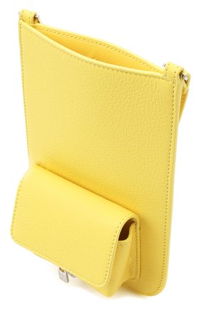 Кожаный чехол для iphone LORO PIANA желтого цвета, арт. FAM1331 | Фото 5 (Материал: Натуральная кожа)