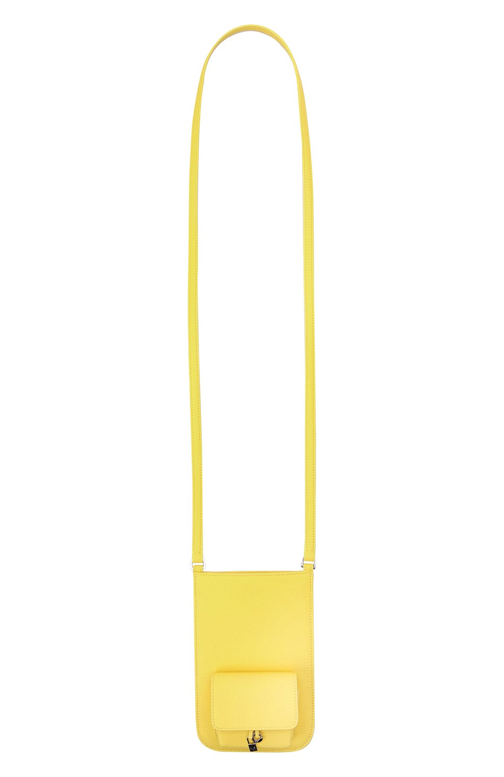 Кожаный чехол для iphone LORO PIANA желтого цвета, арт. FAM1331 | Фото 7 (Материал: Натуральная кожа)