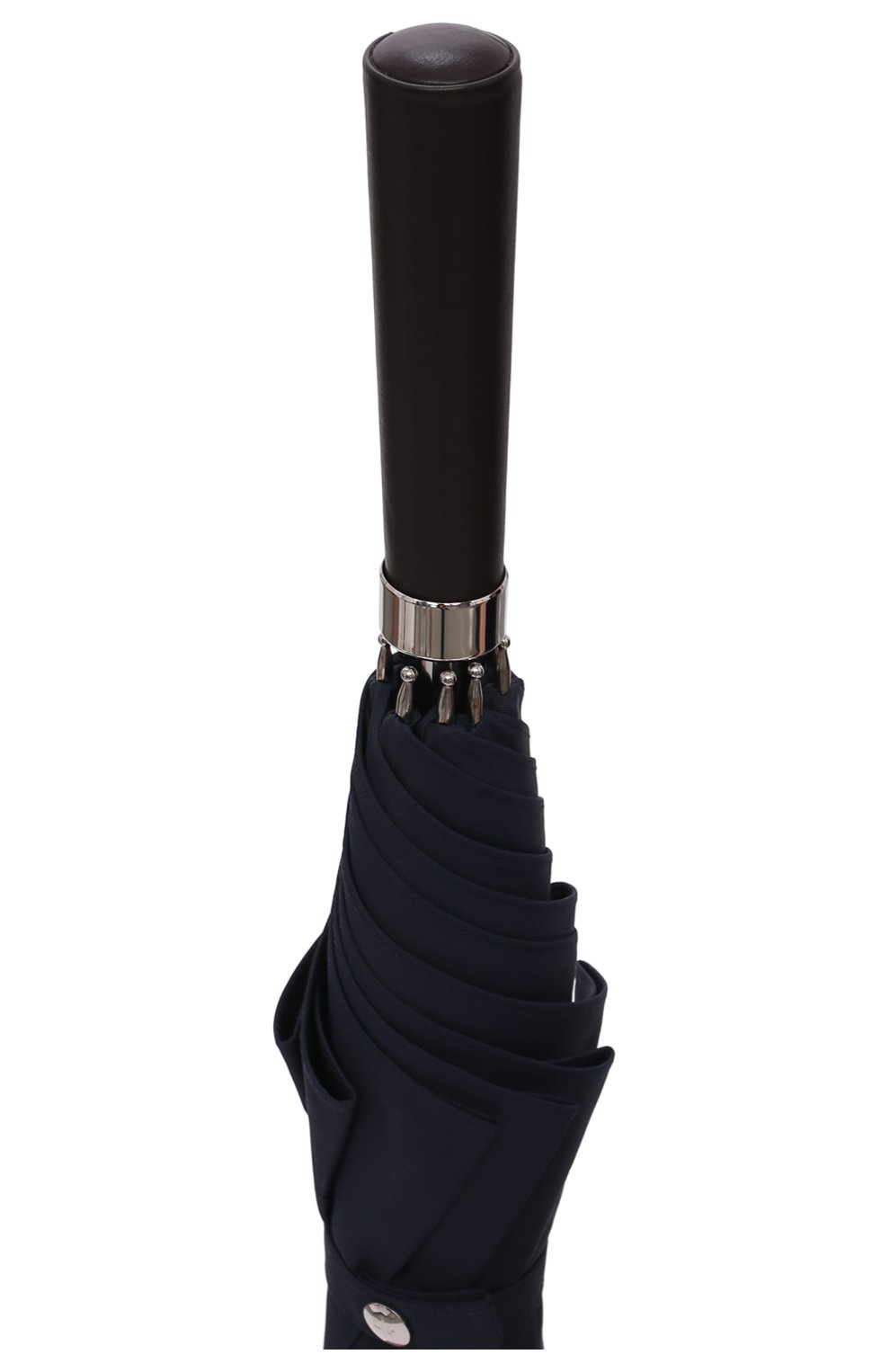 Женский зонт-трость LORO PIANA темно-синего цвета, арт. FAM1314 | Фото 5 (Материал: Текстиль, Металл)