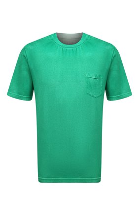 Мужская хлопковая футболка FEDELI зеленого цвета, арт. 5UES0250T | Фото 1 (Рукава: Короткие; Материал внешний: Хлопок; Длина (для топов): Стандартные; Принт: Без принта; Стили: Кэжуэл)