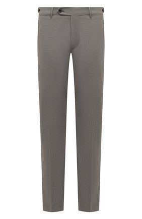 Мужские хлопковые брюки BERWICH светло-серого цвета, арт. SC/1 FIBB/TS2017X | Фото 1 (Силуэт М (брюки): Чиносы; Длина (брюки, джинсы): Стандартные; Случай: Повседневный; Материал внешний: Хлопок; Стили: Кэжуэл)
