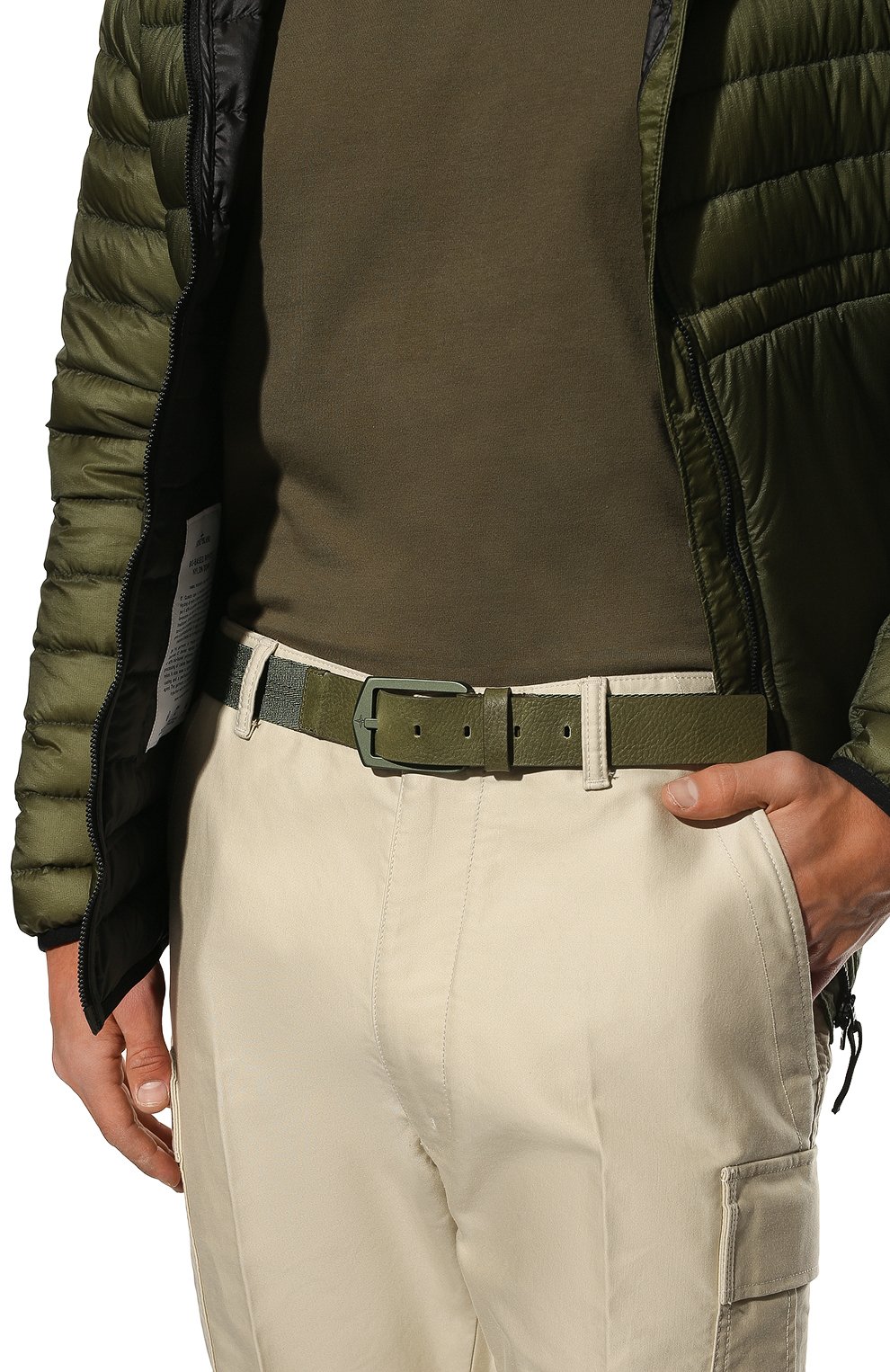 Мужской комбинированный ремень STONE ISLAND хаки цвета по цене 21950 руб., арт. 761594362 | Фото 2 Мужской комбинированный ремень STONE ISLAND хаки цвета, арт. 761594362 | Фото 2 (Материал: Текстиль; Случай: Повседневный)