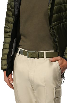 Мужской комбинированный ремень STONE ISLAND хаки цвета по цене 21950 руб., арт. 761594362 | Фото 2 Мужской комбинированный ремень STONE ISLAND хаки цвета, арт. 761594362 | Фото 2 (Материал: Текстиль; Случай: Повседневный)
