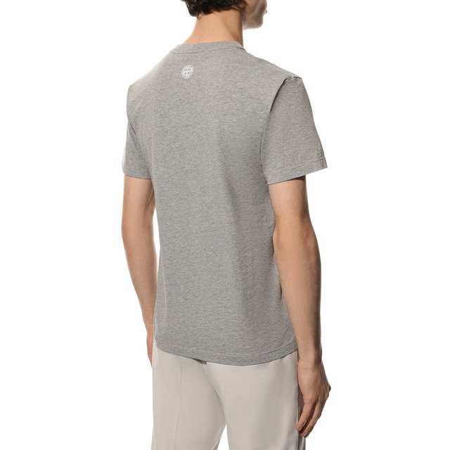 фото Хлопковая футболка stone island