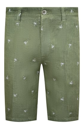 Мужские льняные шорты 120% LINO хаки цвета по цене 28350 руб., арт. V0M2137/G087/S00 | Фото 1 Мужские льняные шорты 120% LINO хаки цвета, арт. V0M2137/G087/S00 | Фото 1 (Длина Шорты М: До колена; Материал внешний: Лен; Мужское Кросс-КТ: Шорты-одежда; Принт: С принтом; Стили: Кэжуэл; Случай: Повседневный)