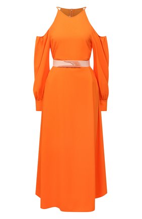 Женское платье из вискозы STELLA MCCARTNEY оранжевого цвета по цене 136000 руб., арт. 604365/SSA02 | Фото 1 Женское платье из вискозы STELLA MCCARTNEY оранжевого цвета, арт. 604365/SSA02 | Фото 1 (Материал внешний: Вискоза; Рукава: Длинные; Длина Ж (юбки, платья, шорты): Миди; Стили: Гламурный; Случай: Повседневный; Женское Кросс-КТ: Платье-одежда)