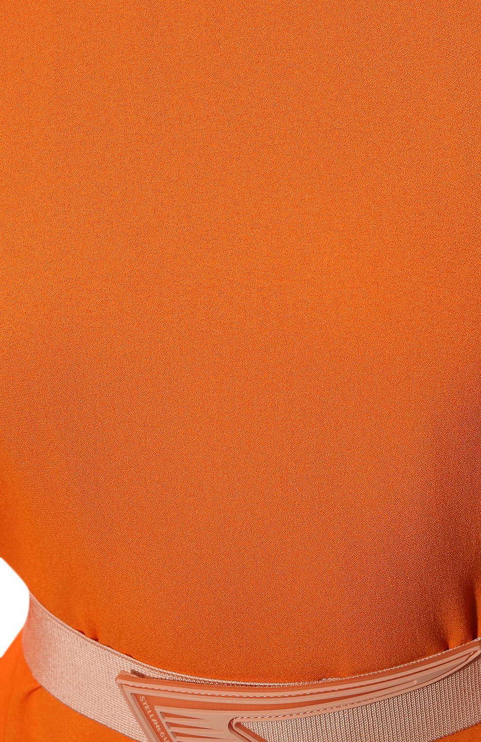 Женское платье из вискозы STELLA MCCARTNEY оранжевого цвета, арт. 604365/SSA02 | Фото 5 (Рукава: Длинные; Стили: Гламурный; Случай: Повседневный; Длина Ж (юбки, платья, шорты): Миди; Материал внешний: Вискоза; Женское Кросс-КТ: Платье-одежда)