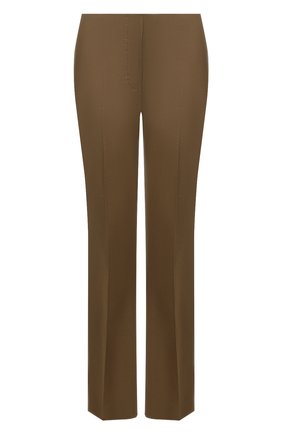 Женские хлопковые брюки THE ROW темно-бежевого цвета, арт. 6033W2165 | Фото 1 (Материал внешний: Хлопок; Длина (брюки, джинсы): Стандартные; Стили: Минимализм; Женское Кросс-КТ: Брюки-одежда; Силуэт Ж (брюки и джинсы): Расклешенные)