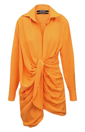 Женское платье из вискозы JACQUEMUS оранжевого цвета по цене 65450 руб., арт. 213DR009-1004 | Фото 1