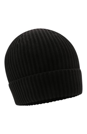Женская хлопковая шапка ISABEL BENENATO черного цвета, арт. DK113S22 | Фото 1 (Материал: Текстиль, Хлопок)