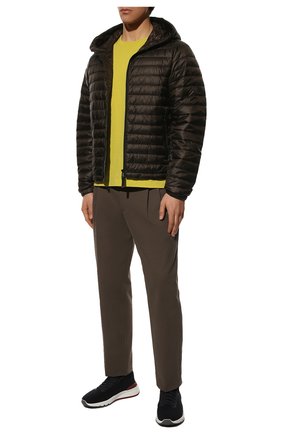 Мужская утепленная куртка fire+ice BOGNER темно-коричневого цвета, арт. 34127215 | Фото 2 (Рукава: Длинные; Материал внешний: Синтетический материал; Материал подклада: Синтетический материал; Длина (верхняя одежда): Короткие; Кросс-КТ: Куртка; Стили: Кэжуэл; Мужское Кросс-КТ: пуховик-короткий)