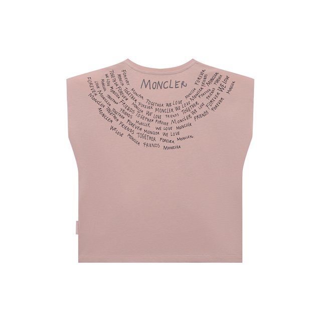 Хлопковая футболка Moncler H1-954-8C000-08-83907/12-14A Фото 2