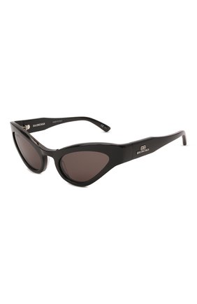 Женские солнцезащитные очки BALENCIAGA черного цвета, арт. BB0176S 001 | Фото 1 (Тип очков: С/з; Оптика Гендер: оптика-женское; Очки форма: Cat-eye)