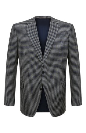 Мужской пиджак из шелка и шерсти CANALI темно-синего цвета по цене 155000 руб., арт. 11280/CF00301/58-64 | Фото 1 Мужской пиджак из шелка и шерсти CANALI темно-синего цвета, арт. 11280/CF00301/58-64 | Фото 1 (Длина (для топов): Стандартные; Материал внешний: Шелк, Шерсть; Материал подклада: Купро; Рукава: Длинные; Случай: Повседневный; Пиджаки М: Прямой; 1-2-бортные: Однобортные; Big sizes: Big Sizes; Стили: Кэжуэл)