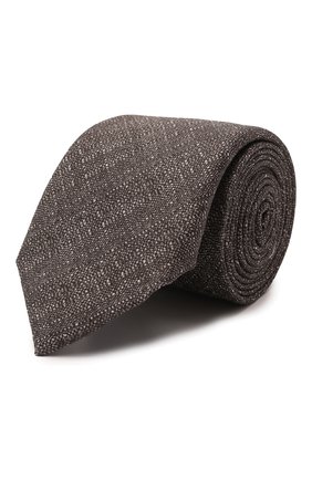Мужской шелковый галстук CORNELIANI коричневого цвета, арт. 89U306-2120328/00 | Фото 1 (Материал: Текстиль, Шелк; Принт: Без принта)