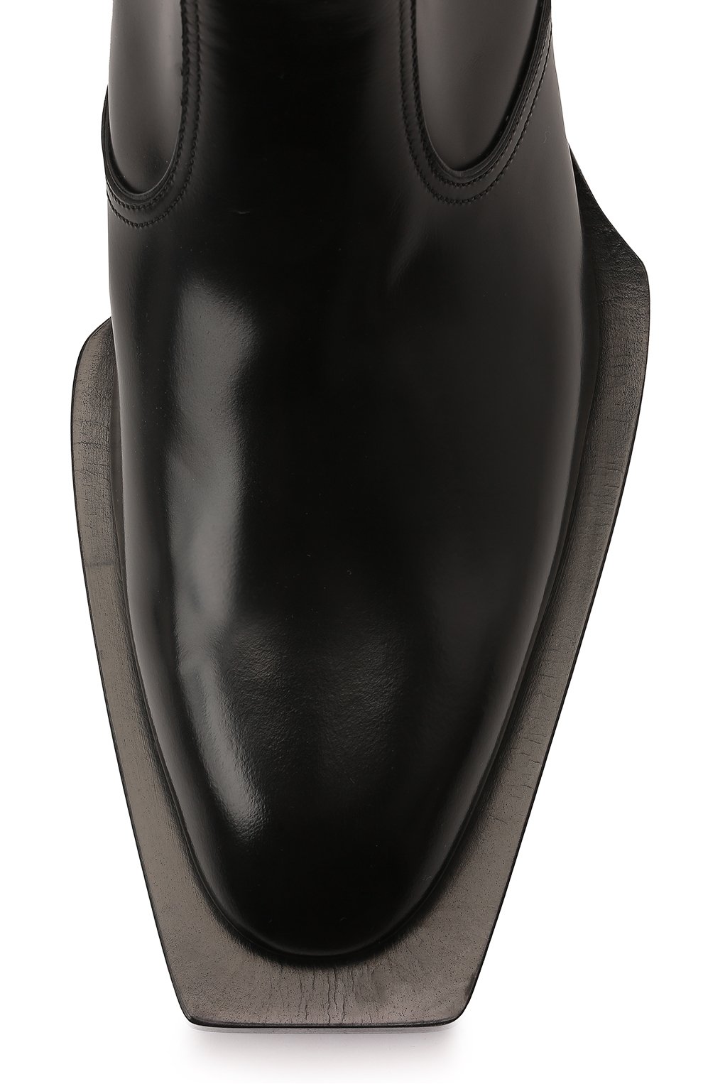 Мужские кожаные сапоги shiny tex DOLCE & GABBANA черного цвета, арт. A60434/A1203 | Фото 6 (Материал внешний: Кожа; Материал внутренний: Натуральная кожа; Материал утеплителя: Без утеплителя; Мужское Кросс-КТ: Казаки-обувь, Сапоги-обувь; Длина стельки: 26,1, 26,9, 27,3, 27,7, 28,1, 28,5)