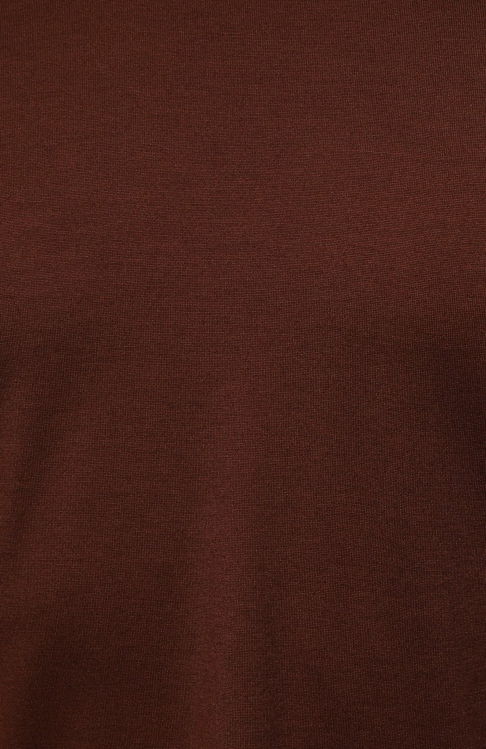 Мужская шерстяная футболка LORO PIANA коричневого цвета, арт. FAF6689 | Фото 5 (Материал внешний: Шерсть; Принт: Без принта; Рукава: Короткие; Длина (для топов): Стандартные; Стили: Кэжуэл)