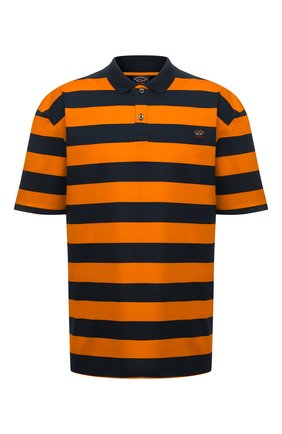 Мужское хлопковое поло PAUL&SHARK оранжевого цвета по цене 21900 руб., арт. C0P1012/C00/3XL-6XL | Фото 1 Мужское хлопковое поло PAUL&SHARK оранжевого цвета, арт. C0P1012/C00/3XL-6XL | Фото 1 (Материал внешний: Хлопок; Длина (для топов): Удлиненные; Рукава: Короткие; Застежка: Пуговицы; Стили: Кэжуэл)