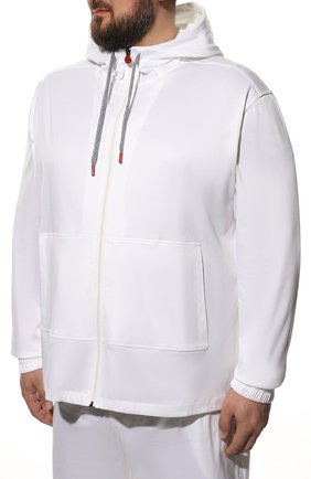 Мужской хлопковый спортивный костюм KITON белого цвета по цене 188500 руб., арт. UMTCGYMH08051/4XL-8XL | Фото 2 Мужской хлопковый спортивный костюм KITON белого цвета, арт. UMTCGYMH08051/4XL-8XL | Фото 2 (Рукава: Длинные; Материал внешний: Хлопок; Кросс-КТ: Спорт; Big sizes: Big Sizes)