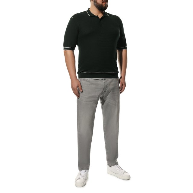 фото Поло из хлопка и шелка andrea campagna