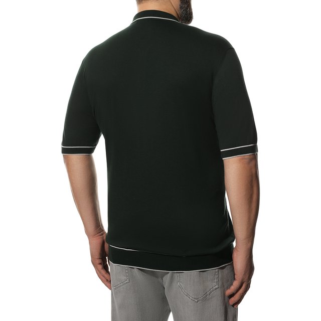 фото Поло из хлопка и шелка andrea campagna