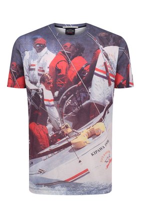 Мужская хлопковая футболка PAUL&SHARK разноцветного цвета по цене 19950 руб., арт. 22411125/C00 | Фото 1 Мужская хлопковая футболка PAUL&SHARK разноцветного цвета, арт. 22411125/C00 | Фото 1 (Материал внешний: Хлопок; Рукава: Короткие; Длина (для топов): Стандартные; Принт: С принтом; Стили: Спорт-шик)