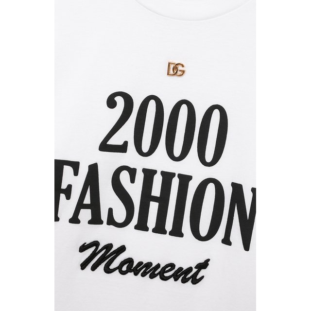 Хлопковая футболка Dolce & Gabbana L5JTIY/G7C2X/8-14 Фото 3