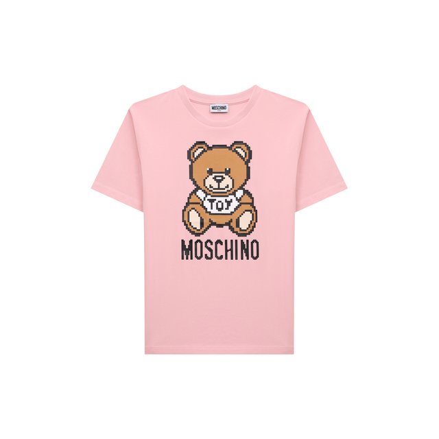 Хлопковая футболка Moschino H9M02X/LBA10/10A-14A